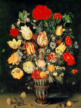 Ambrosius Bosschaert Painting - Flowers in Vase Ambrosius Bosschaert